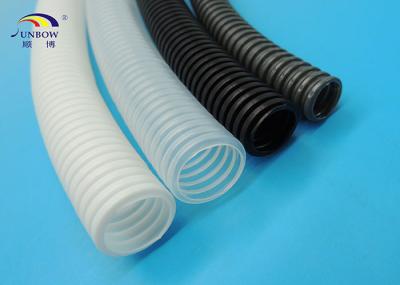 Ripple Flexible Corrugated Pipes / Wire Loom Corrugated Split Plastic Tube