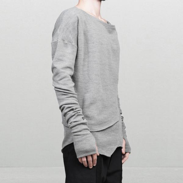 Winter Men's Fashion Long Sleeve T Shirts , Breathable Plain Stylish T Shirts