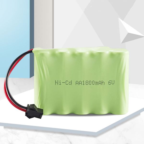 High Capacity NiCH Nimh Battery Pack AA 6V 1800mAh Battery With Male SM 2P Plug for RC Cars and Trucks Rechargeable Batteries