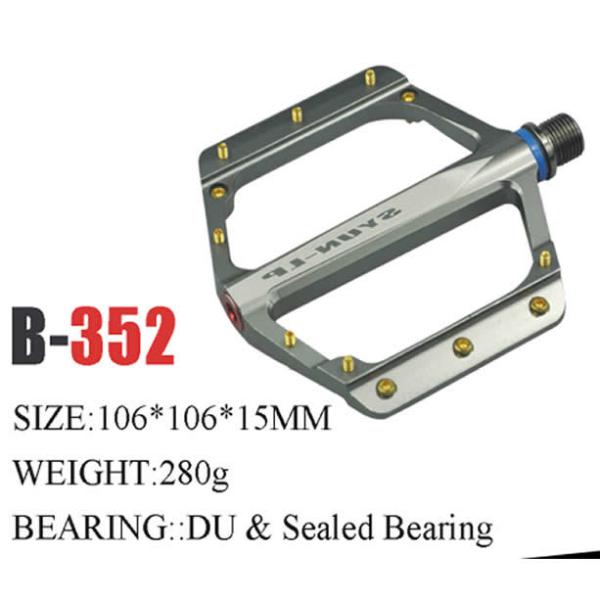 CNC Lightweight Big-Platform Pedal of Mtb bicycle Sealed Bearing Aluminum Alloy Footpeg Pedal
