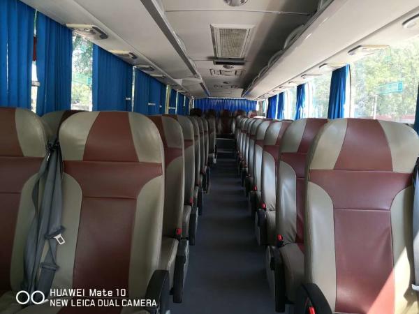 Diesel Yutong Second Hand Tourist Bus Zk 6122 55 Seater Coach Bus With AC Video
