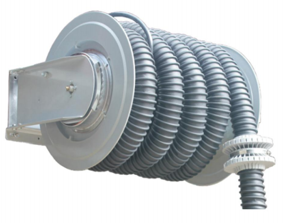  Auto Semi Auto Aluminum Exhaust Hose Reel High Efficiency Vehicle Fume Extraction System