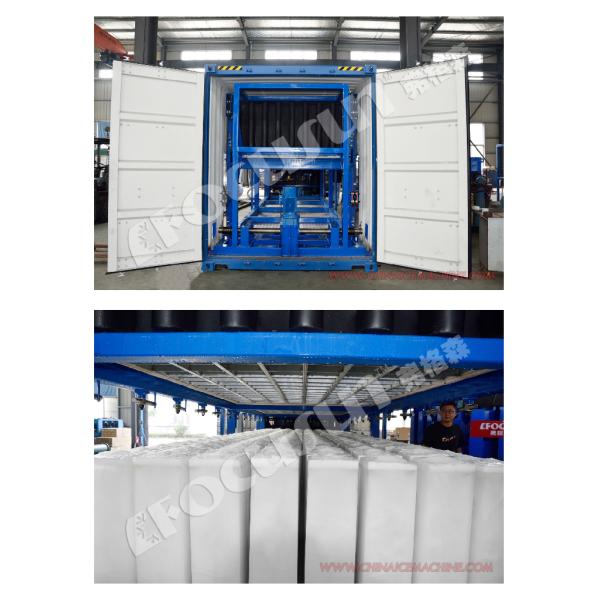 10 tons per day Containerized direct cooling Block ice makers with Bitzer compressor
