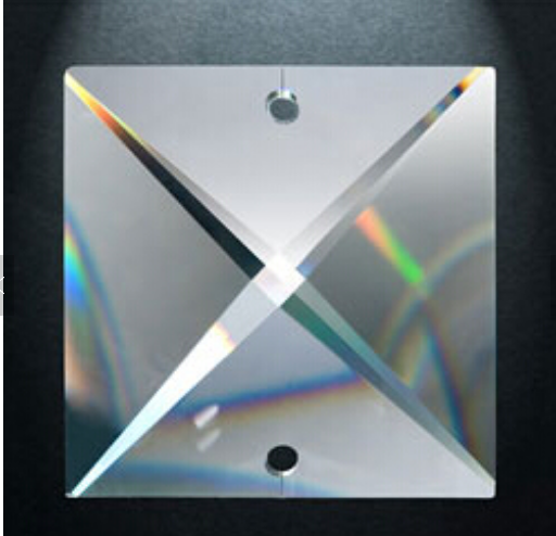 Чистый К9 Кристальный люстра Призму лампа Восьмиугольник Кольцевая цепь Рождественский свадебный подвесок