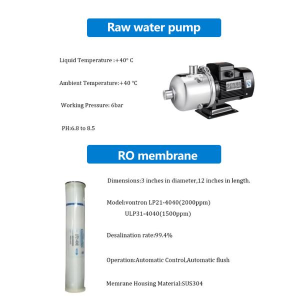 Высокоэффективная система опреснения морской воды на 1000 литров в час