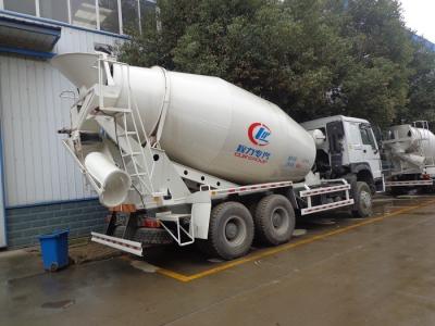 9 Cubic Meters Concrete Mixer Truck , Sinotruk Howo 336hp Ready Mix Cement Truck
