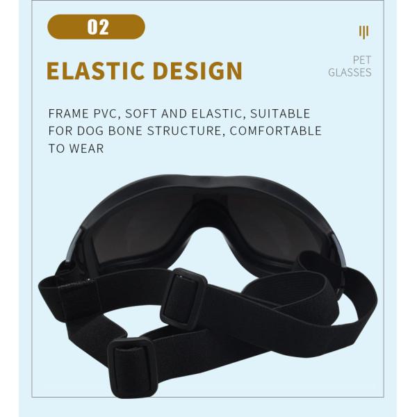 Gafas de sol para perros Gafas para mascotas Ojos para la nieve Playa Motocicleta Perros Gafas de protección Raza