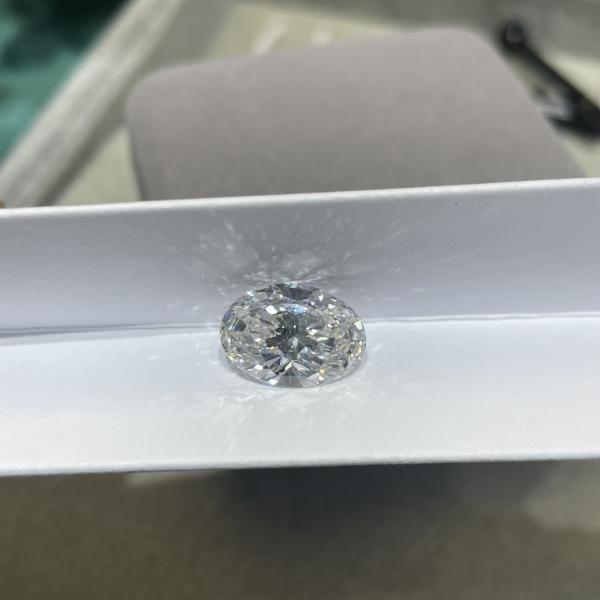 CVD White Diamond Without Inlay 12.06carat Oval Customizable