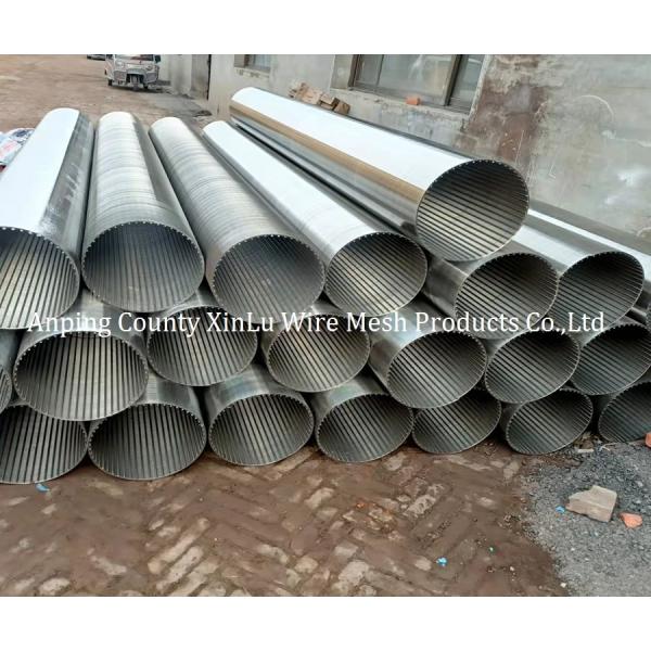 Strength 316L Stainless Steel wedge wire screen pipe Tube Male/Female Thread Connection