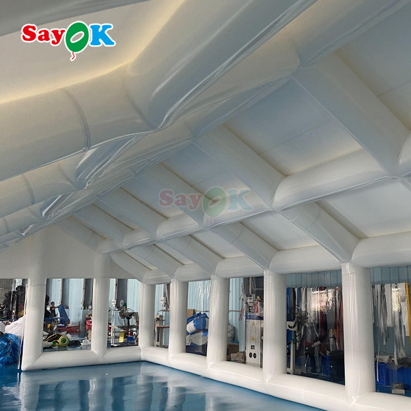 Weather-resistant Commercial Inflatable Pool Cover PVC Tent for Outdoor Event