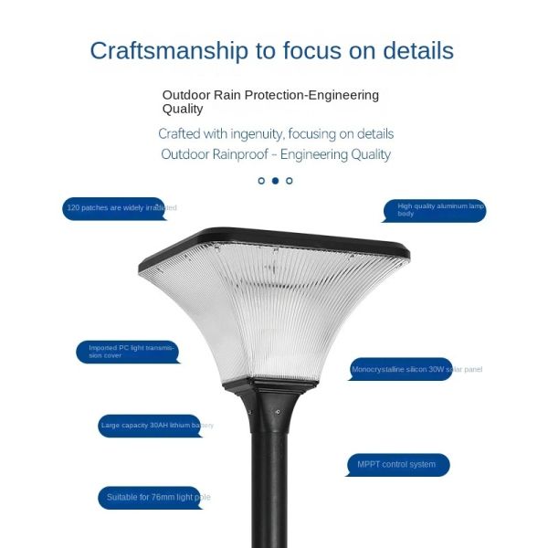 Long-Lifespan Solar Garden Lamp for Wholesale Projects and Landscape Upgrades