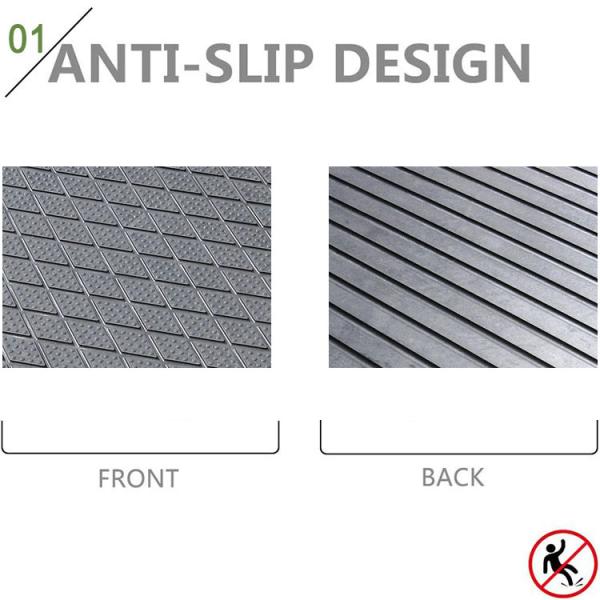 Horse Cleaning Area Ribbed Surface Anti Slip Rubber Mats Interlocking Rubber Mats