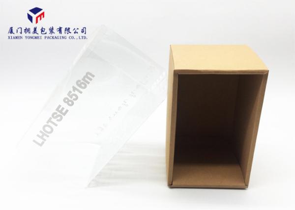 0.3mm PET Sleeve Rectangle Hard Plastic Box Packaging For Packing Glasses