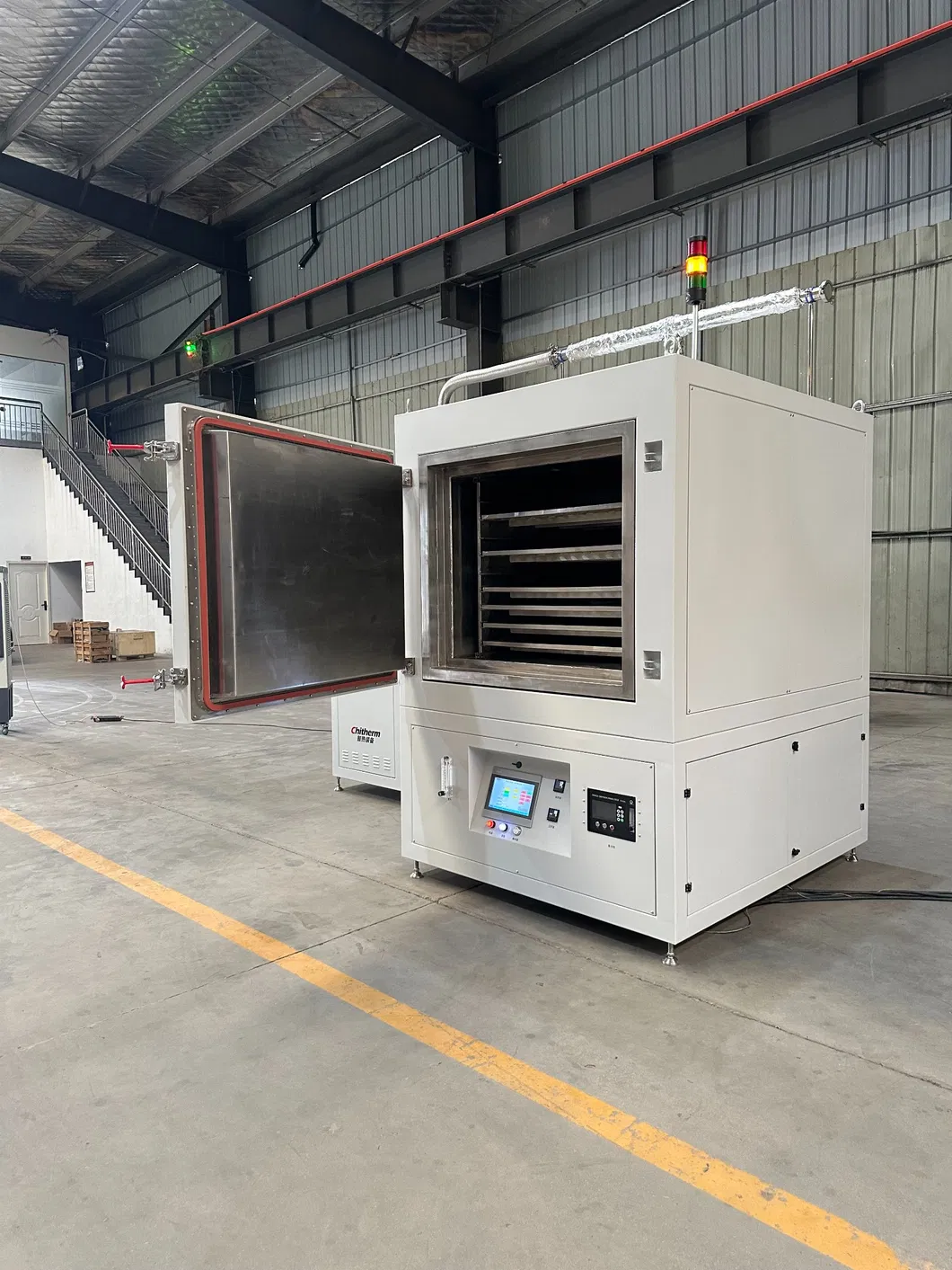 HRF512-07N Nitrogen Hot Air Debinding Furnace with 800*800*800mm Chamber 1200kg Capacity and 650°C Rated Temperature