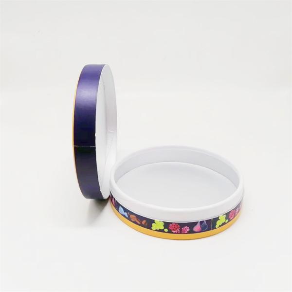 latas do papel do diâmetro de 153mm que empacotam a caixa de presente de empacotamento luxuosa redonda colorida da placa de papel