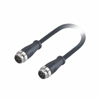 Homem ao cabo de conexão Unshielded circular do código 2m do Pin A do conector 3 do homem M16