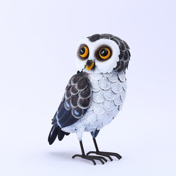 Metal personalizado Owl Yard Art Creative da jarda do metal ornamento vivos