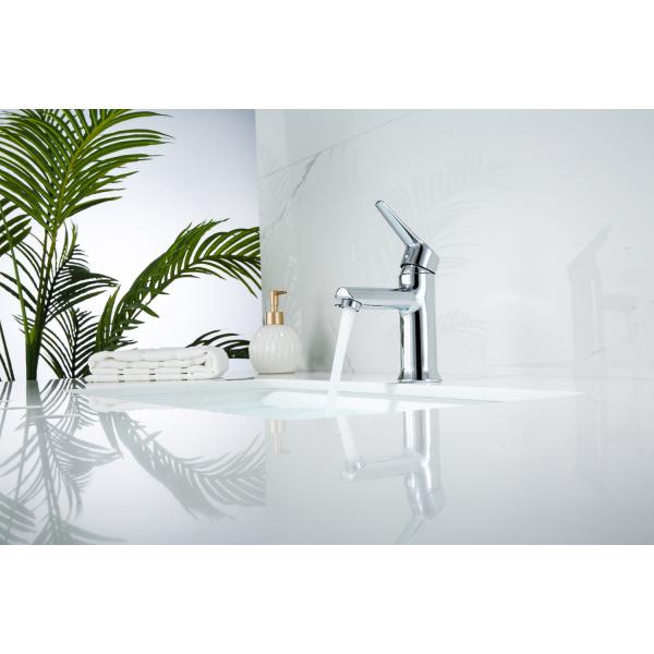 Lizhen-Hwa.Eng Zinc Alloy Single Hole Hot And Cold Wash Basin Faucet for Installation