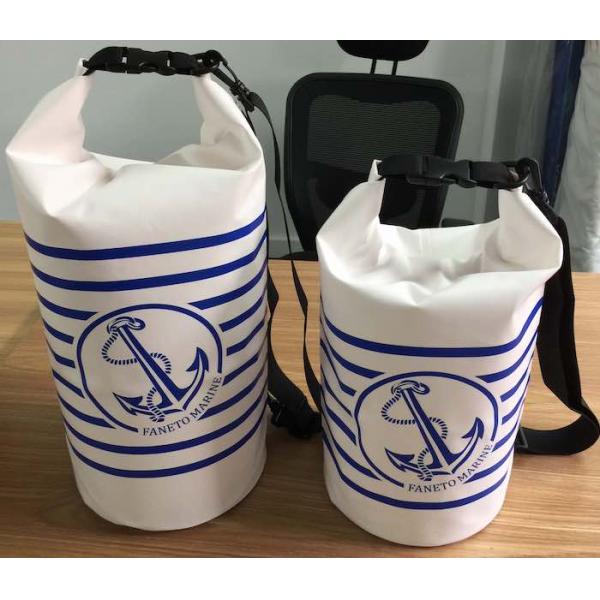 15L PVC Tarpaulin Waterproof Travel Bag With Adjustable Webbing Shoulder Strap