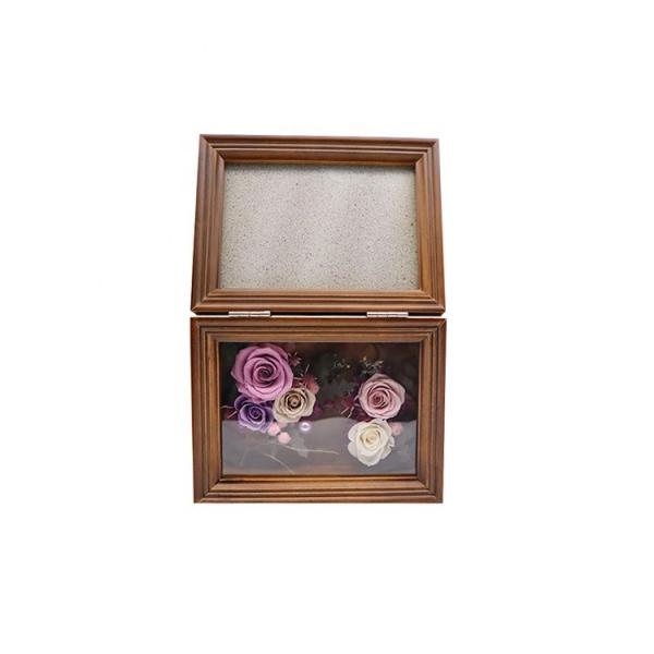 Rose Gift Box Photo Frame préservée éternelle pour la partie/festival