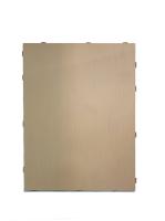 Panel convencional de tipo de madera Pared de fachada de aluminio Fluorocarburo recubierto durabilidad y resistencia a las intemperie plano liso