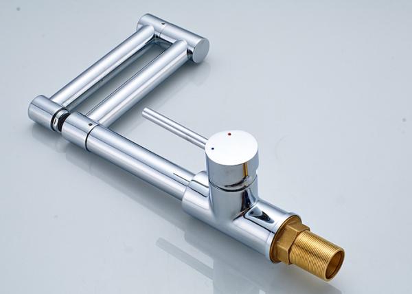 Chrome Finished Modern Kitchen Faucets , ROVATE High End Kitchen Faucets