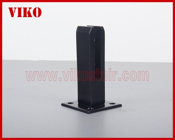 Glass Spigot VK59 Swimming Pool Fence Design Tempered Glass 304 Stainless steel Satin Black Glass Spigot Square