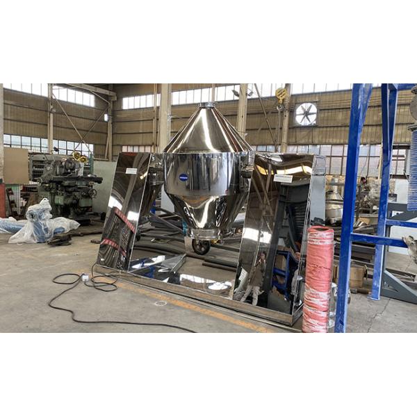 Stainless Steel 304 / 316L Double Cone Mixer For Mixing Food Chemical Ingredients
