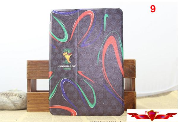 2014 Brazil World Cup Ipad Air Cartoon Cover Cases Multi Type Quality A++ Gift Box Include