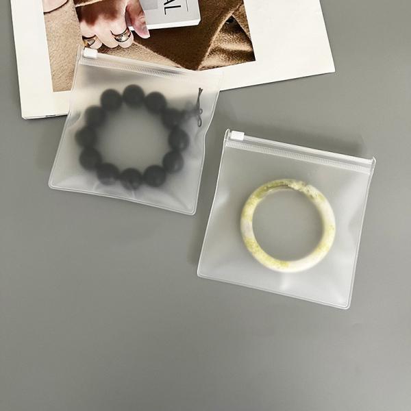 Frosted Small Ziplock Plastic Jewelry Bag Clear Eva Self Sealing