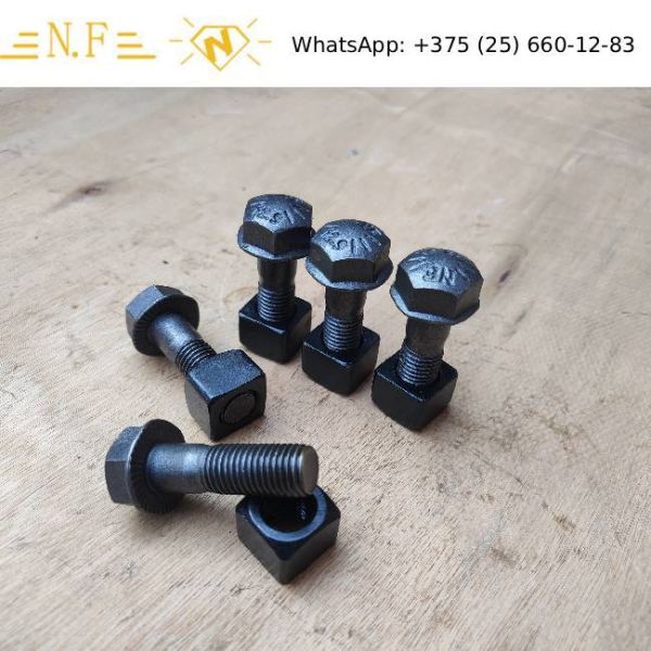 Plow Shaped Bolt And Nut Cutting Edge End Part  22mm For Excavator 4f3664/4K0367