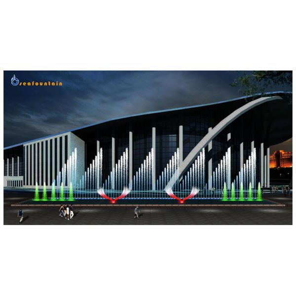 contemporary hi-tech garden water fountain