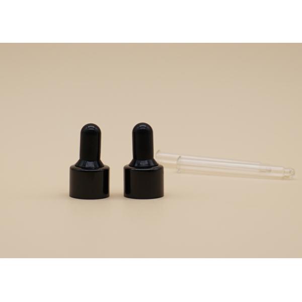 Bico especial do conta-gotas preto do óleo essencial da cor com a pipeta grossa do vidro da parede