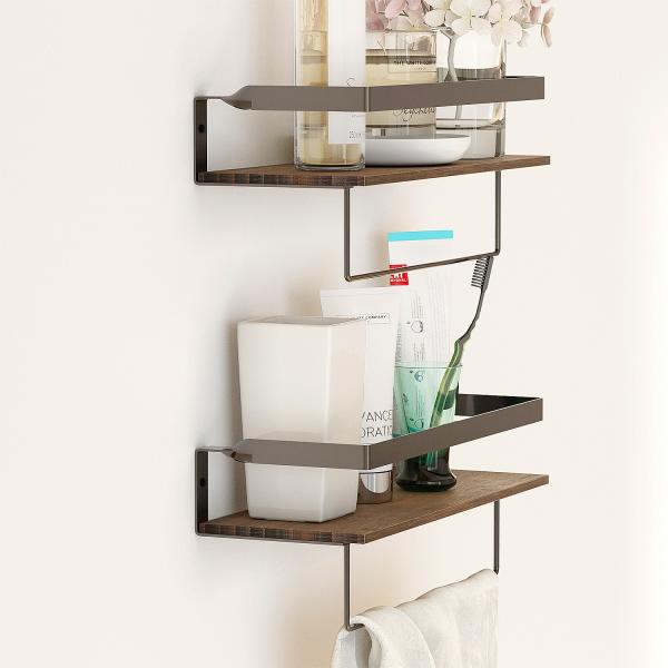 As your request Kitchen Corner Organizer Wall Mounted Type Rustic Wood Bracket Heavy Duty