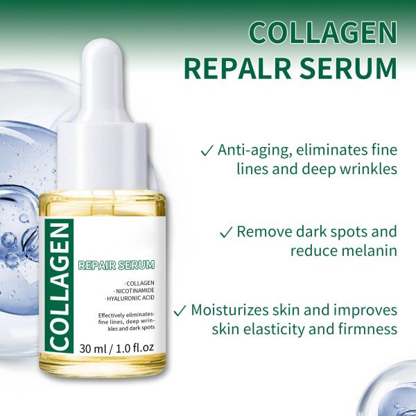 Collagen Face Serum Moisturizing Soothing Skin Firming Serum Transparent Essence