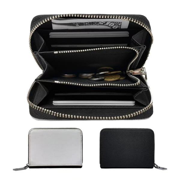 Leather Sublimation Coin Purse With Zipper Custom Compact Wallet For Sublimation Printing