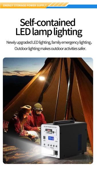 128WH Lifepo4 Solar Generator For Camping Outdoor Solar Panel Power Station