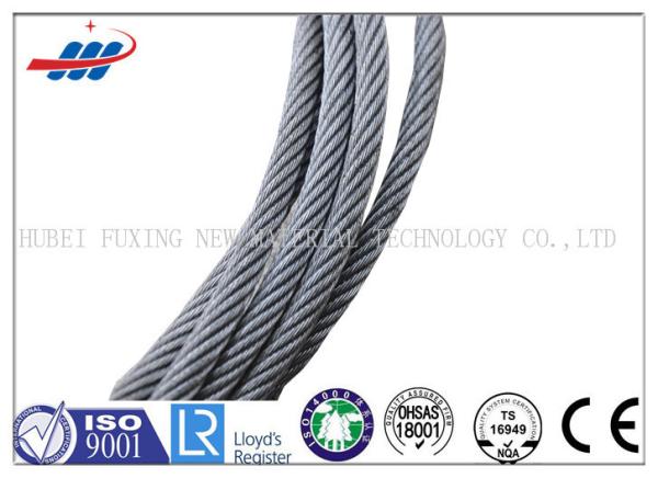 High Carbon Galvanized Steel Wire Rope 7*7 For Cable Car / Belt Conveyer