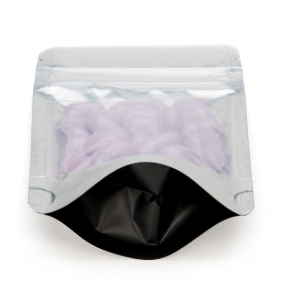 Moisture Proof Zipper Aluminium Foil Laminated Pouches Stand Up With Window 10 Colors