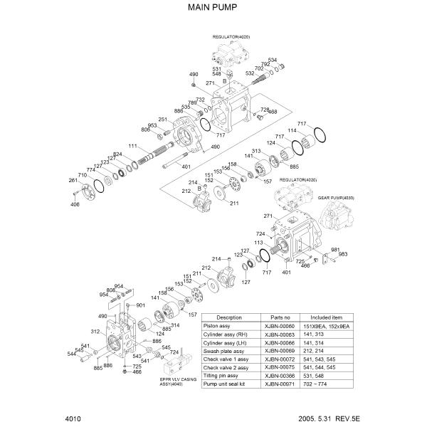 31Q6 10050 R210 7 Hyundai Hydraulic Pump K3V112DT Hydraulic Pump Assembly 31N6 10050 R210 7 Hyundai Hydraulic Pump K3V112DT Hydraulic Pump Assembly