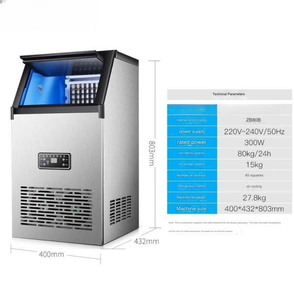 Other Compressor 220V Voltage Household Mini Portable Ice Maker with 60-120KG/24H Capacity