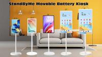 Téléviseur portable sans fil intelligent 21,5-32 pouces HD Android Affichage LCD tactile interactif avec support de batterie 5H ou 9H