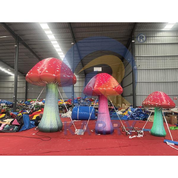 LED Light Fun Mushroom for Festivals and Ceremonies 5m or Customized Size PVC Material