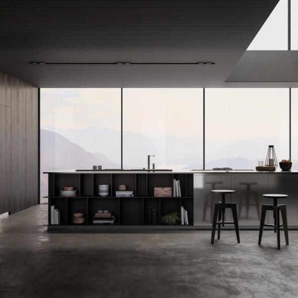 Умный полный набор Меламин шкафы Поставки на заказ Деревянная кладовая Современный дизайн Вилла Кухонный шкаф