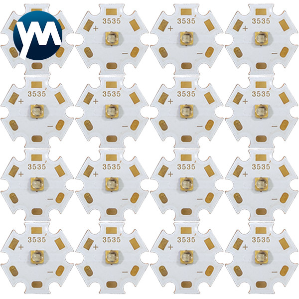 УЛЬТРАФИОЛЕТОВЫЙ лечить электрофонаря медной плиты обломока 20mm СИД Quarz СИД SMD 3W