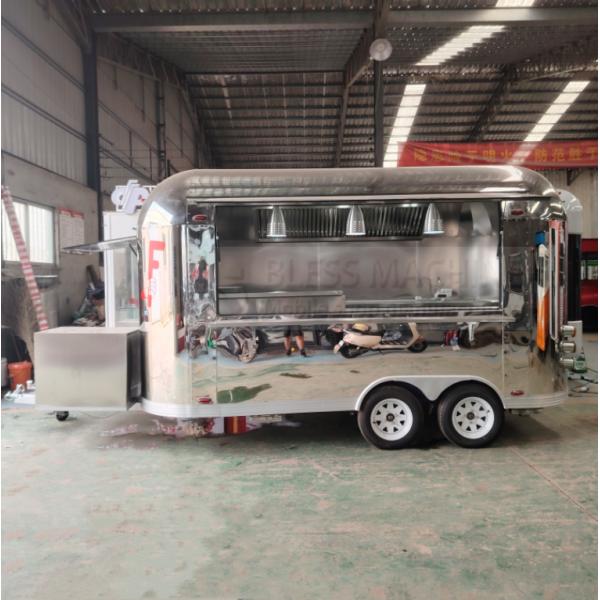 40kms per hr Mobile Sales Trailer for Snacks Fast Food Drinks Ice Cream Coffee Milk Tea