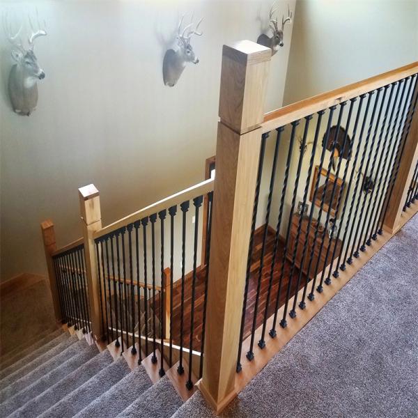 Design Security Art Forging wrought Iron Home Stair Balustrade
