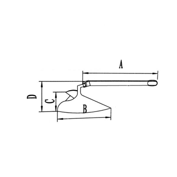 Ancrage de bateaux de style charpente d'argent pour matériel maritime 316 en acier inoxydable