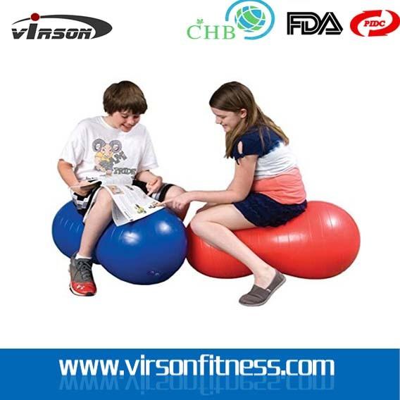 Anti-Burst Yoga Ball Peanut Shape Fitness Exercise Workout Health Sports Gym