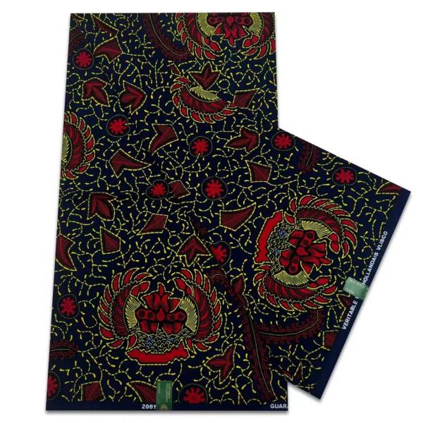 Fashion Nigerian DIY Dress Material African Cotton Polyester Wax Prints Fabric Real Waxed 6 Yards